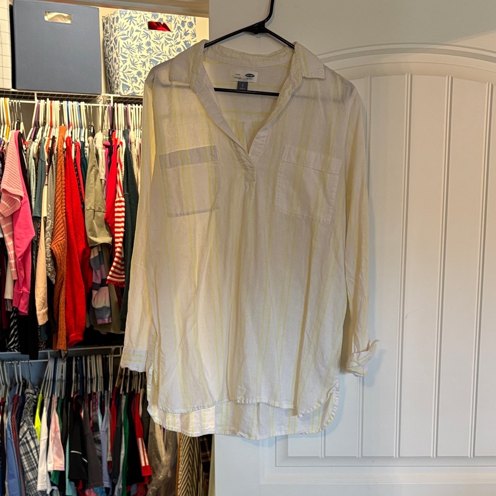 Yellow Striped Blouse